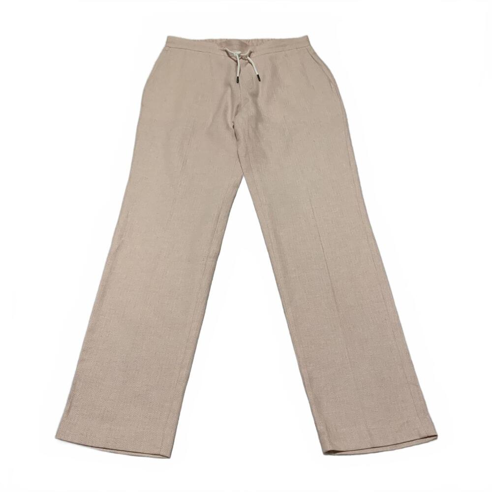 Asos Design Women's Size W30x29L Pink Casual Pants Drawstring Elastic Waist